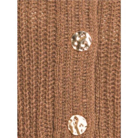 Zenana Button Down Sweater Vest with Front Pockets - Picture 3 of 3